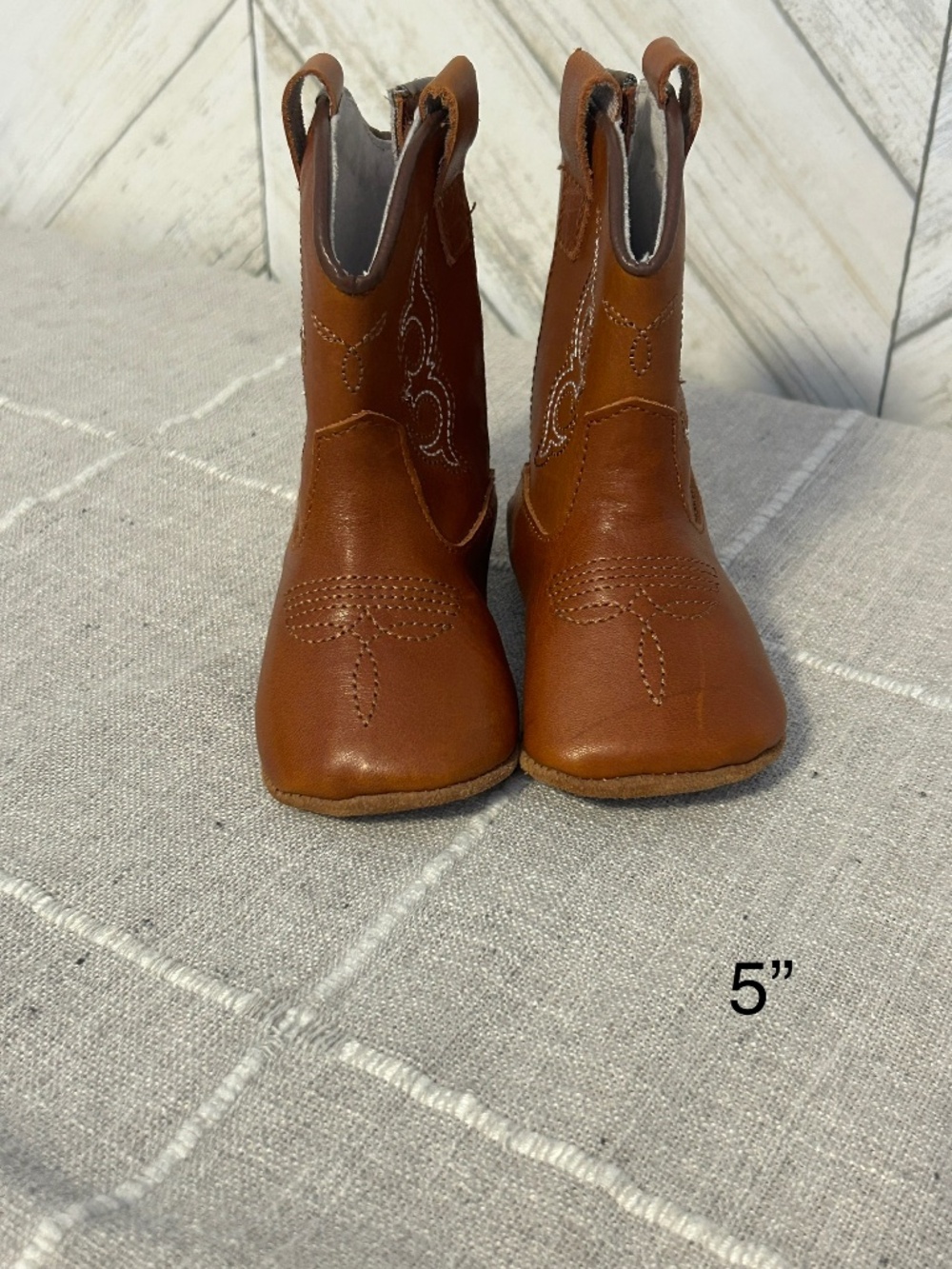 Mamtakon real leather soft sole baby cowboy boots